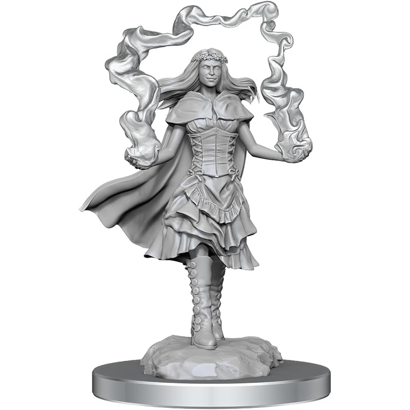 D&D Nolzur’s Marvelous Unpainted Miniatures: Dark Spellcaster & Flameskulls