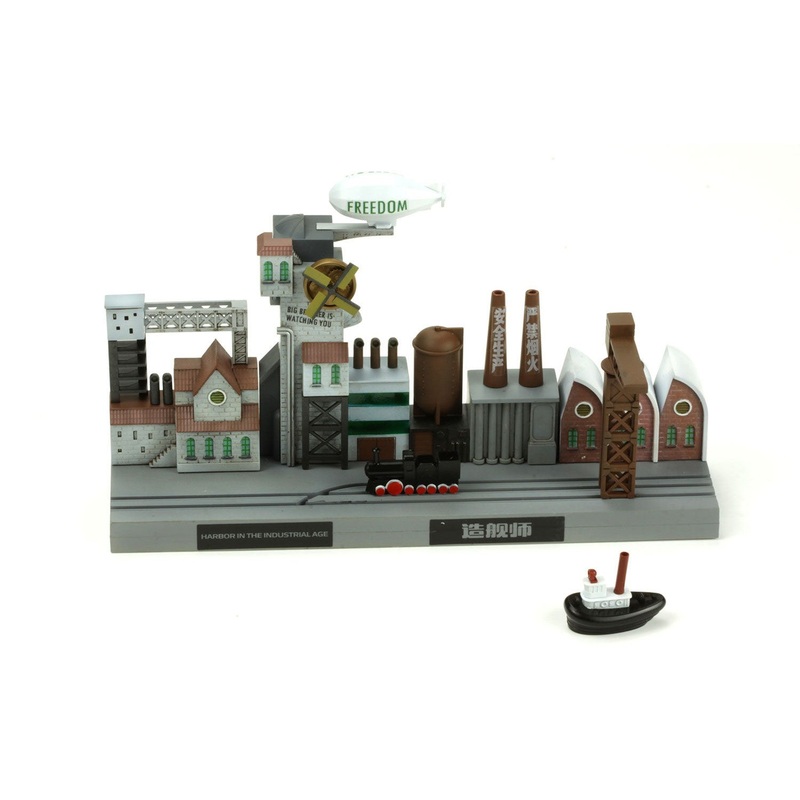 Warship Builder Harbor In The Industrial Age (Cartoon Model)