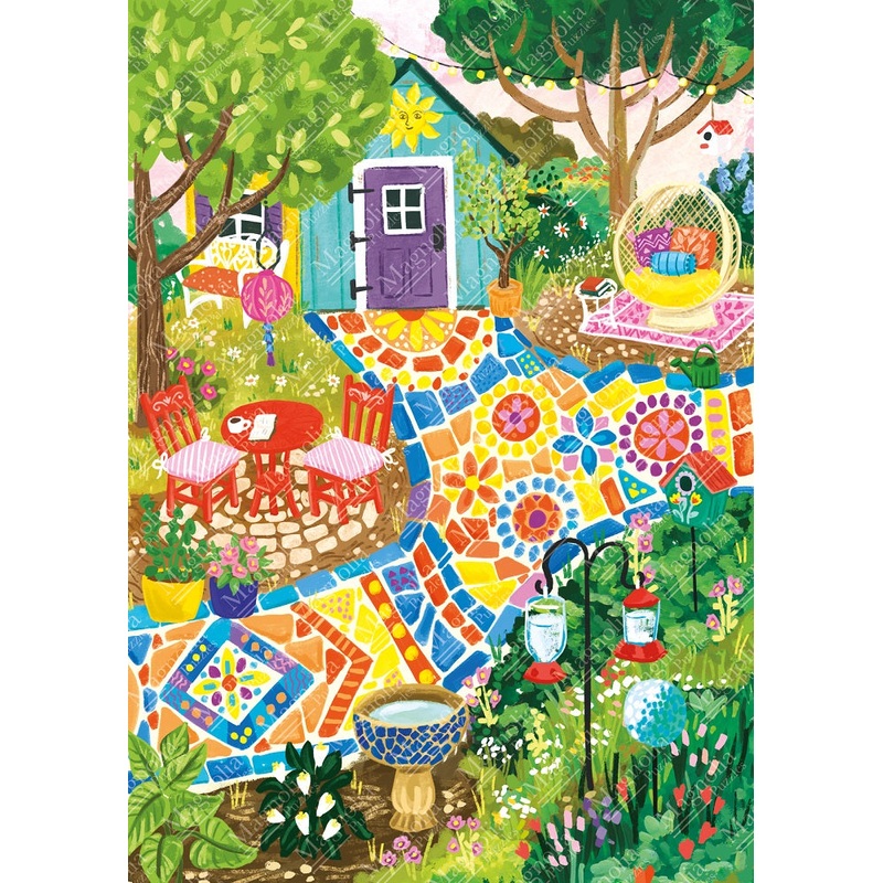1000pc Garden Mosaic Olivia Gibbs Special Edition Jigsaw Puzzle