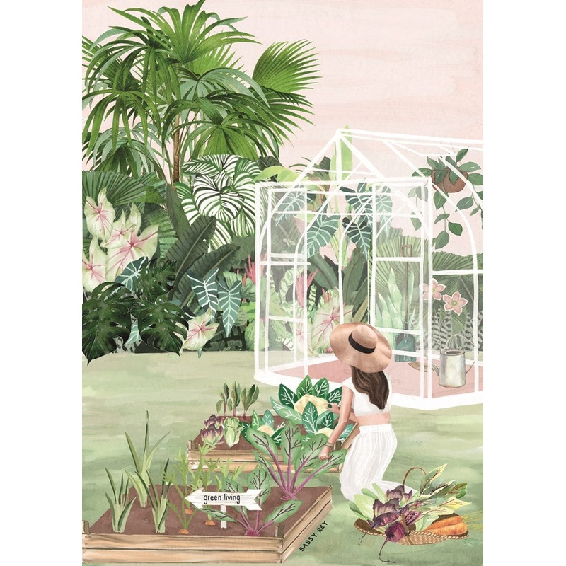 1000pc Green Living Sarah Reyes Special Edition Jigsaw Puzzle