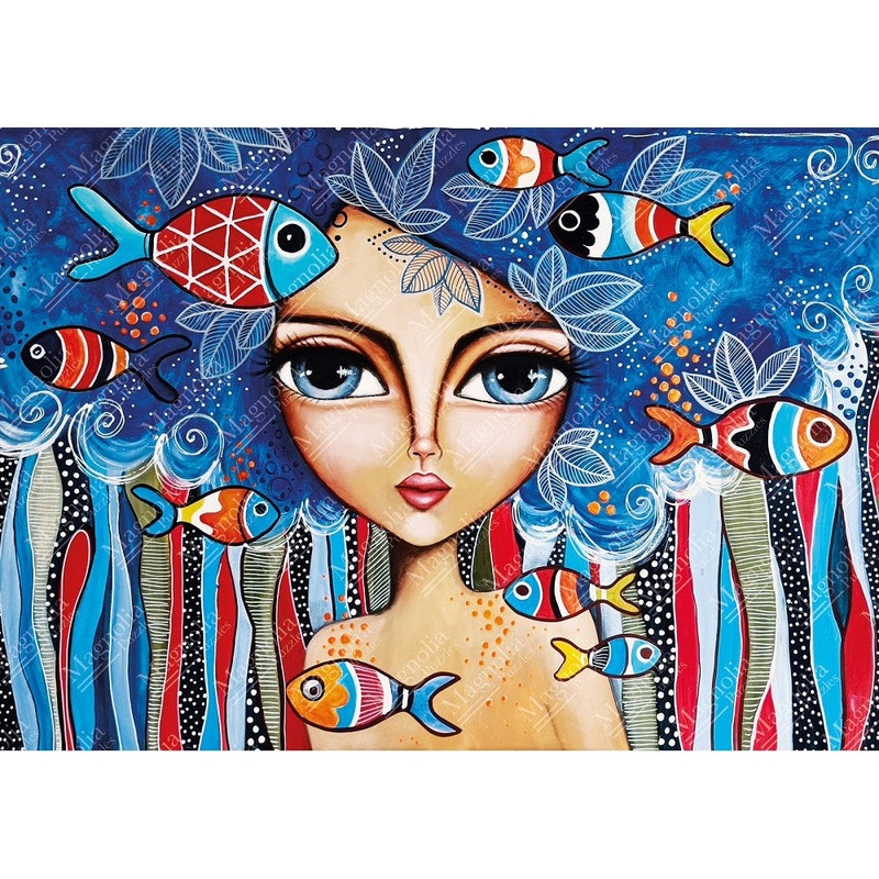 1000pc Lady with Fish Romi Lerda Special Edition Jigsaw Puzzle