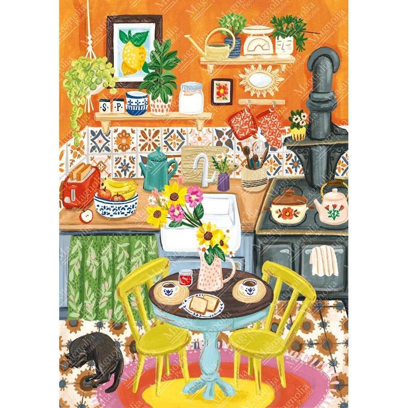 1000pc Orange Kitchen Olivia Gibbs Special Edition Jigsaw Puzzle