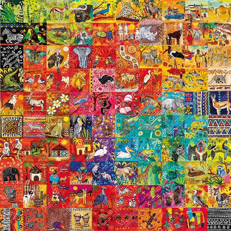 1023pc A 100 Tile Tale Magali Modoux Special Edition Jigsaw Puzzle