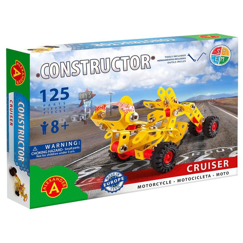 125pc Cruiser Motorcycle Constructor Kit