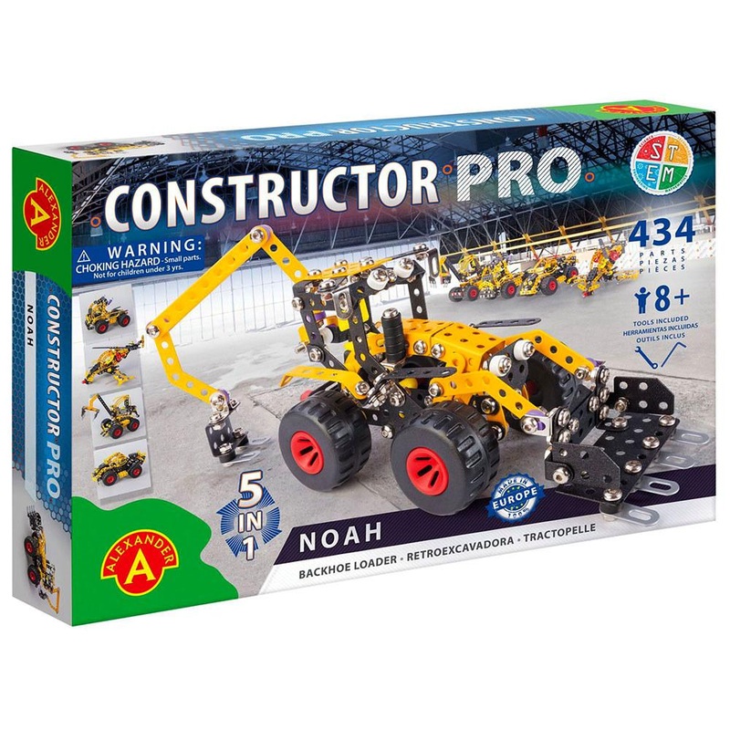 434pc Noah Backhoe Loader 5-in-1 Constructor Kit