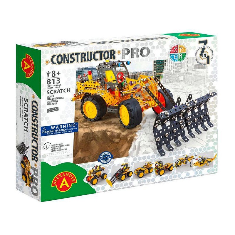 813pc Scratch Digger 7-in-1 Constructor Kit