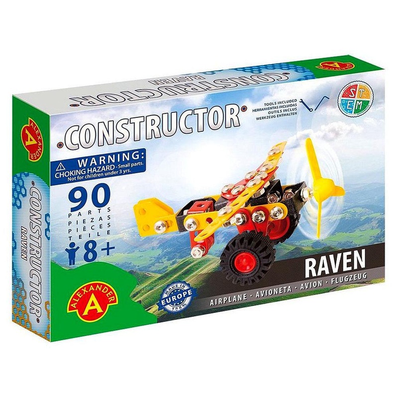 90pc Raven Airplane Constructor Kit