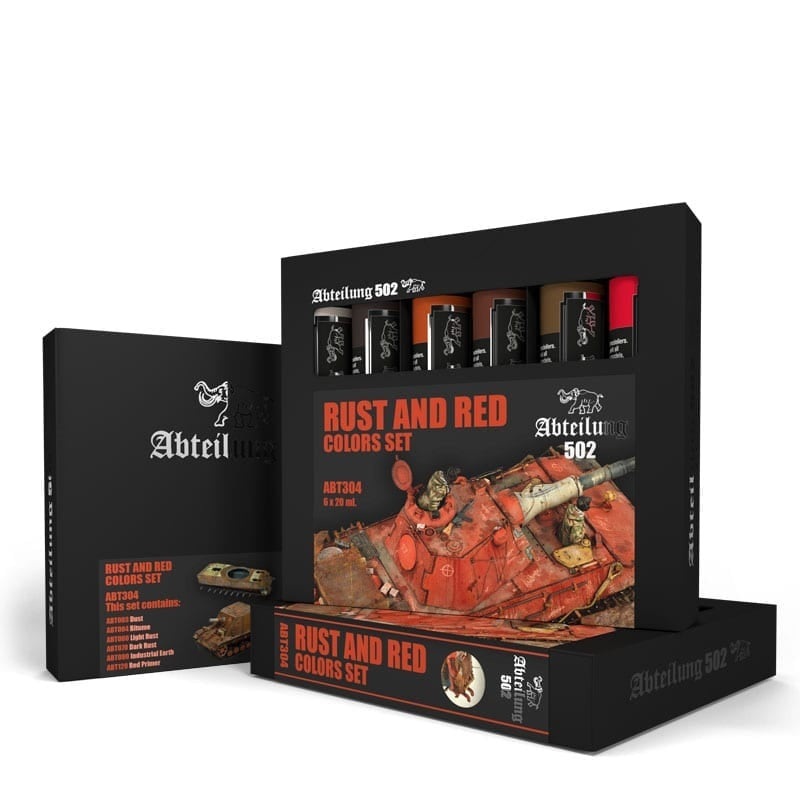 Abteilung 502 Oil Sets – Rust and Red Colors Set