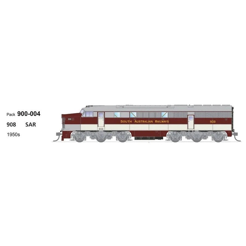 HO 900 Class 900304 908 SAR 1950S DC