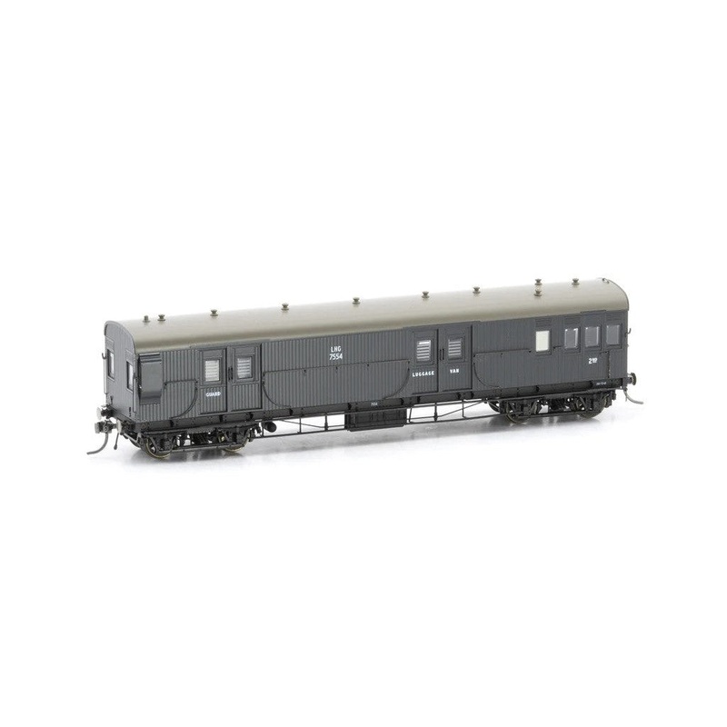 HO LHG001 LHG 7554 Early with End Windows Wagon Grey