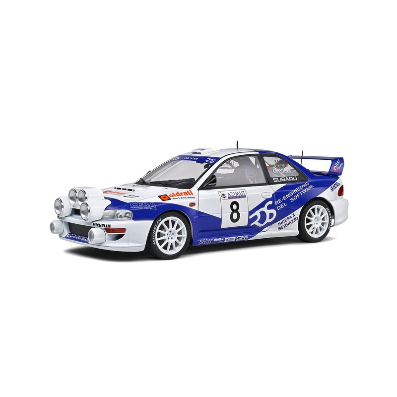 1/18 Subaru Impreza S5 WRC99 White Rally Azimut Di Monza 2000