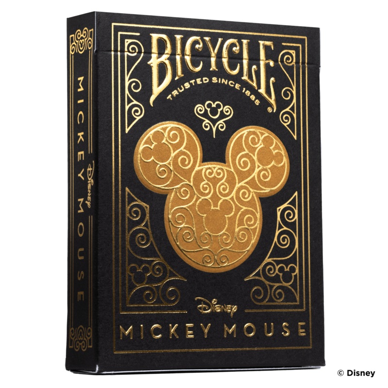 1pc Disney Black & Gold Mickey Playing Cards