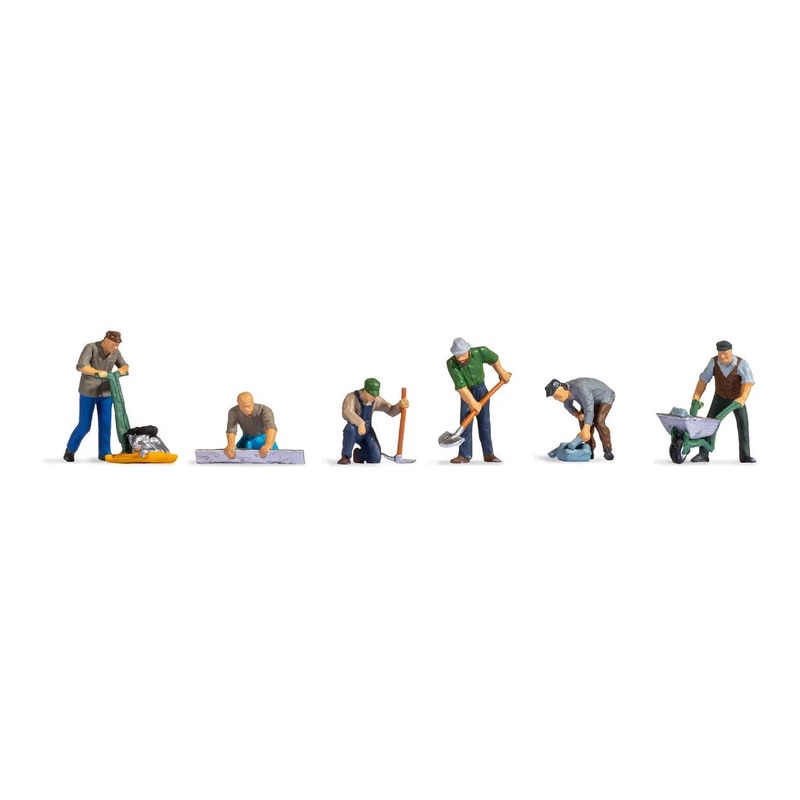 HO Road Workers (6 Figures and Accessories)