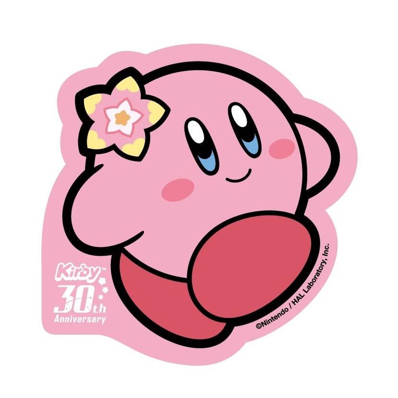 Kirby 30th Die-Cut Sticker (12) FLOWERED
