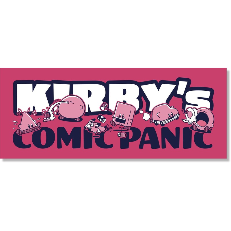Kirby Comic Panic Face Towel