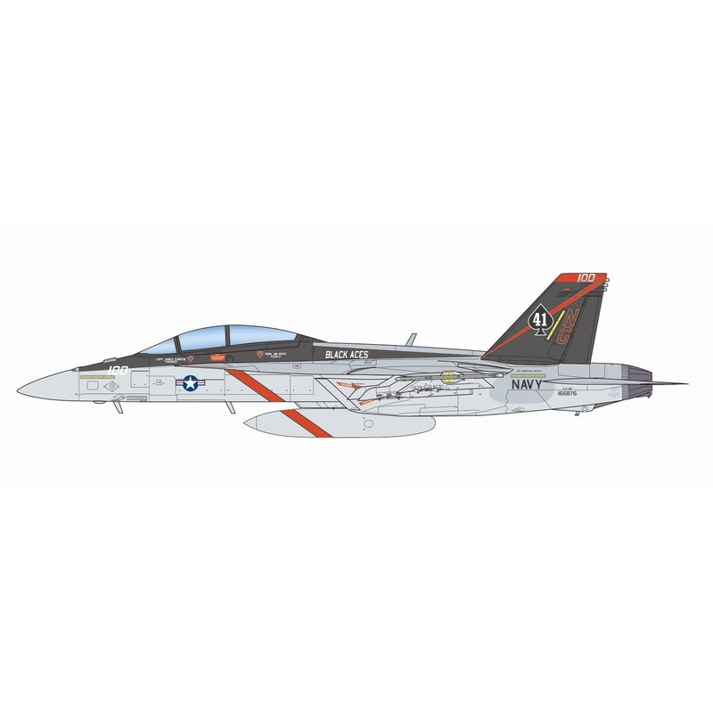 1/144 U.S. Navy Carrier-Based Fighter F/A-18F Super Hornet VFA-41 “Black Aces”
