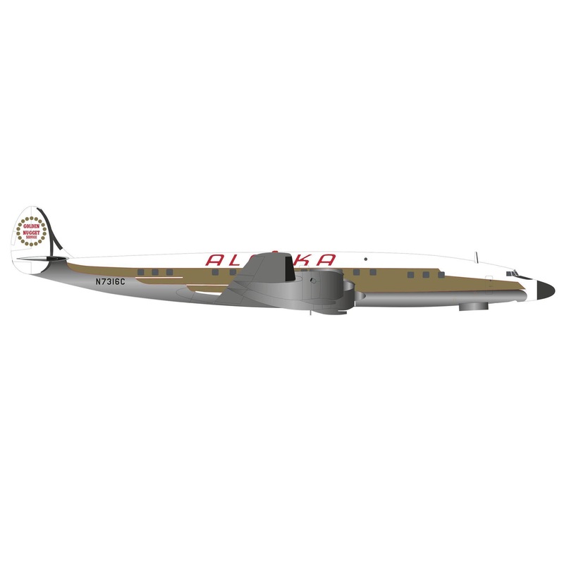 1/200 Alaska Airlines Lockheed L-1649A Starliner