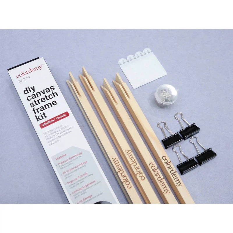 DIY Canvas Stretch Frame Kit 40x50cm for Paint by Numbers