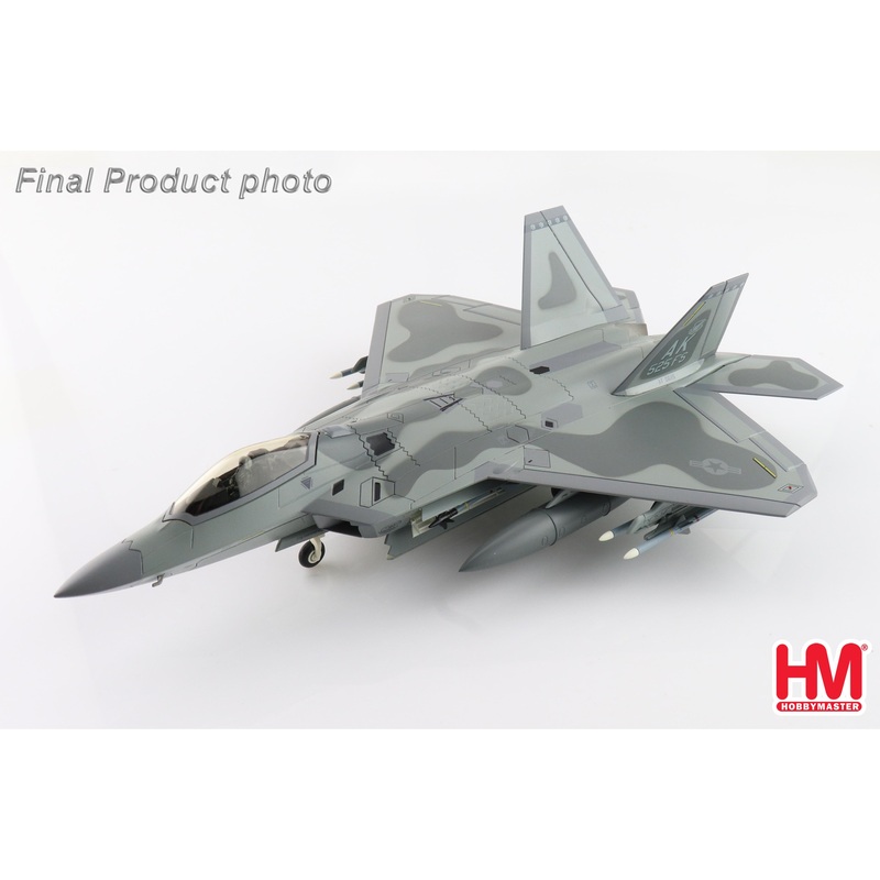 1/72 F-22A Raptor 3rd FW 525 FS Elmendorf AFB 2011 (with 4 X Aim-120 On Outerboard)
