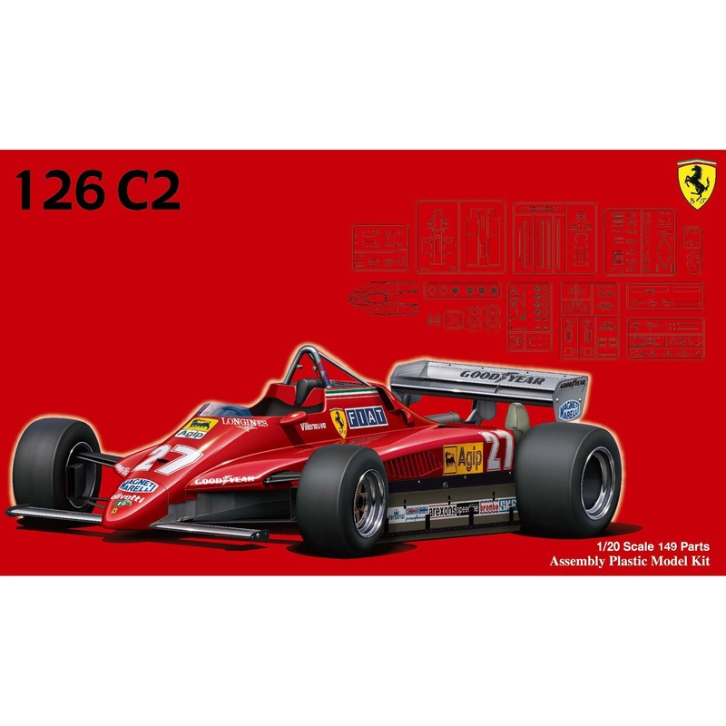 1/20 Ferrari 126 C2 1982 (GP-2) Plastic Model Kit