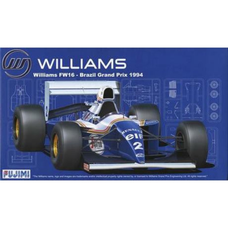 1/20 Williams FW16 Brazil GP 1994 (GP-18) Plastic Model Kit