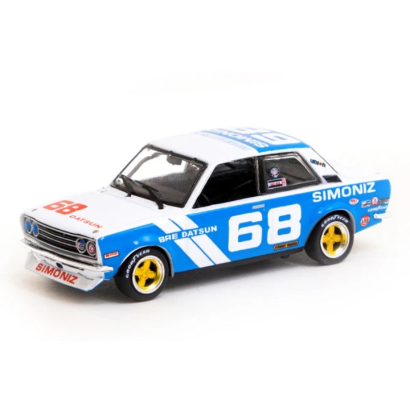1/64 BRE Datsun 510 Trans-Am 2.5 Championship 1972 Peter Gregg with BRE Metal Oil Can