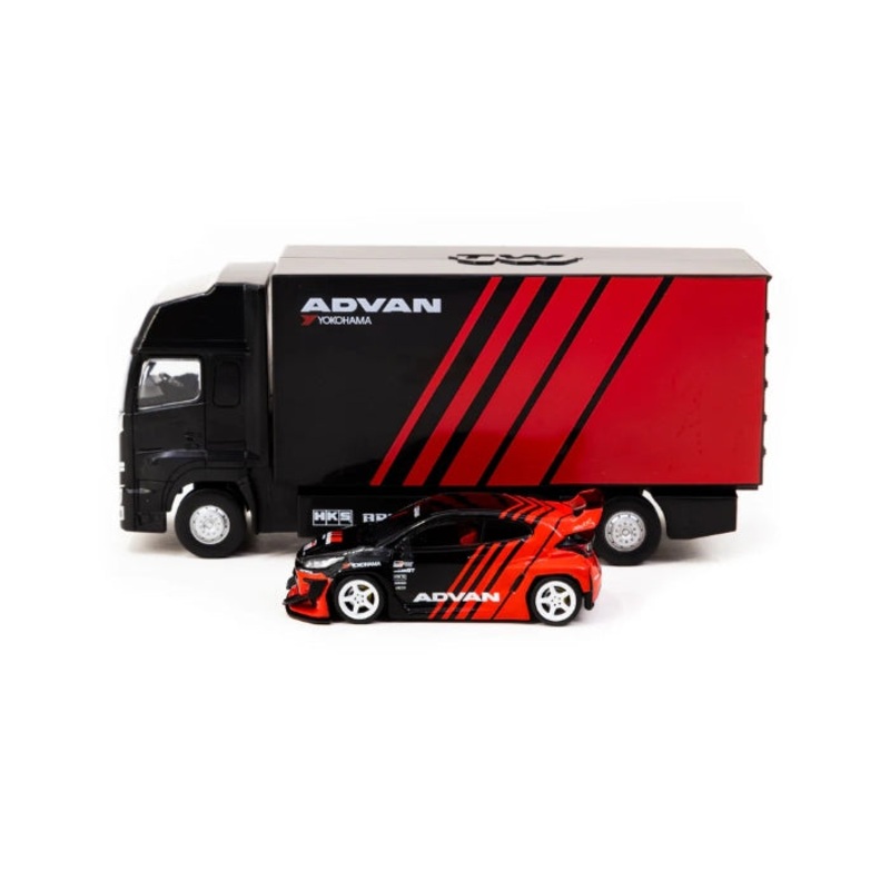 1/64 Pandem Yaris Advan – with Truck Packaging