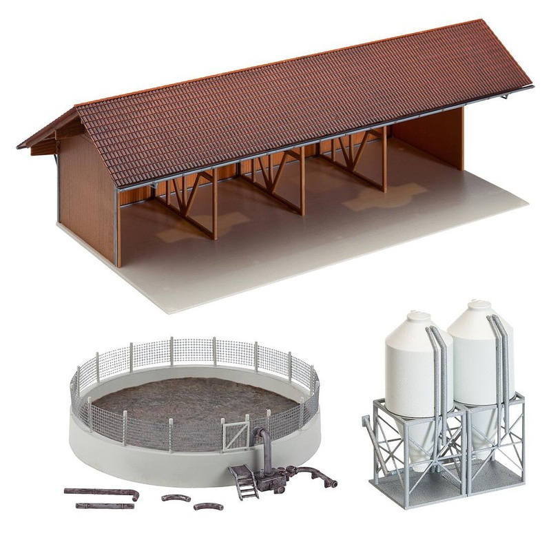 HO Equipment Shed Slurry Pit and Feed Silos