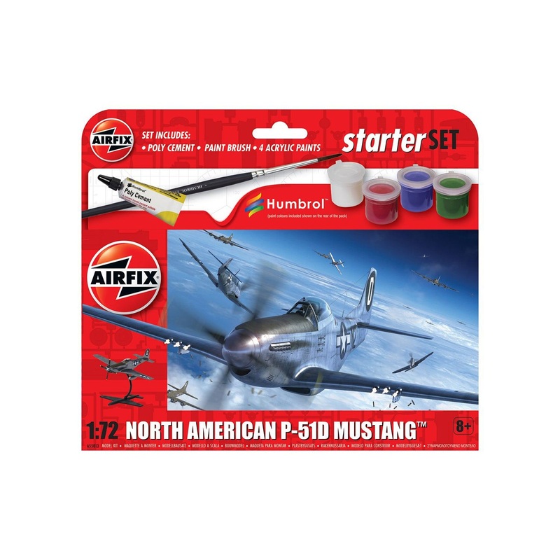 1/72 North American P-51D Mustang Starter Set