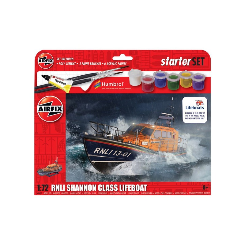 1/72 RNLI Shannon Class Lifeboat Starter Set