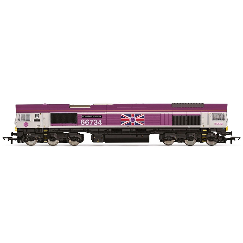 OO GBRF Class 66 CO-CO 66734 “Platinum Jubilee” – Era 10