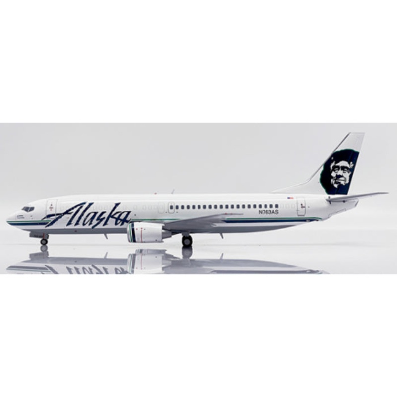 1/200 Alaska Airlines Boeing 737-400C “Combi” Reg: N763AS with Stand
