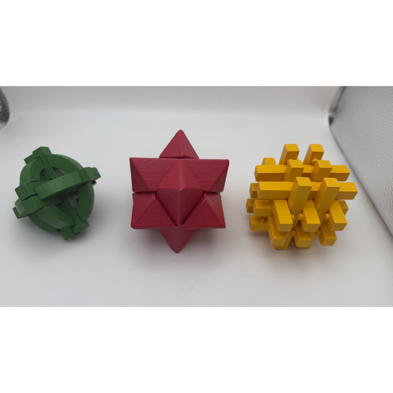 Assorted Colourful Wooden Puzzle Set