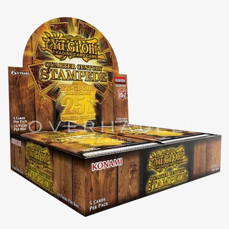 YuGiOh Quarter Century Stampede Collection 5 x Card Booster 1pk
