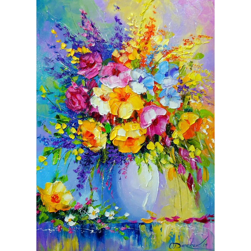 1000pc Bouquet of Summer Flowers Jigsaw Puzzle