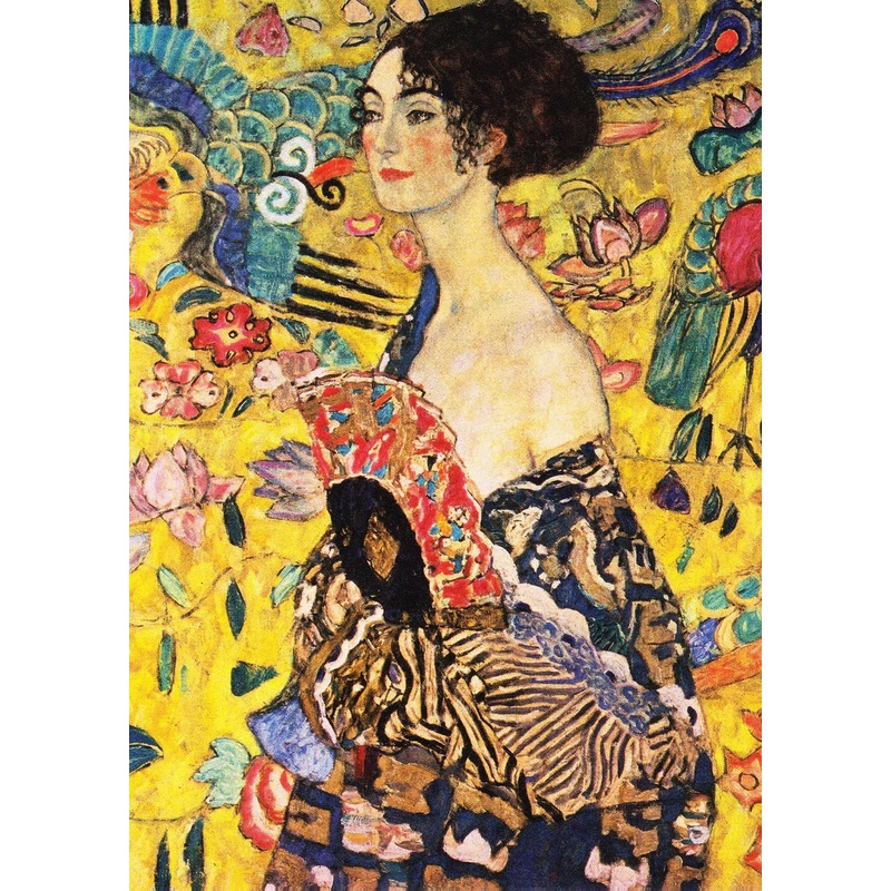 1000pc Gustav Klimt: Lady with a Fan Jigsaw Puzzle