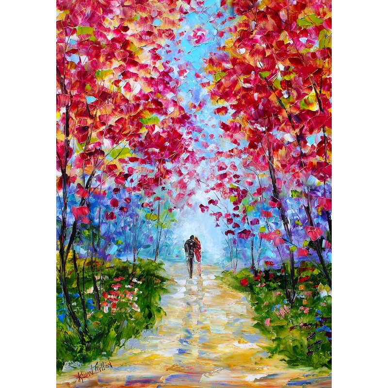 1000pc Spring Blooms Romance Jigsaw Puzzle