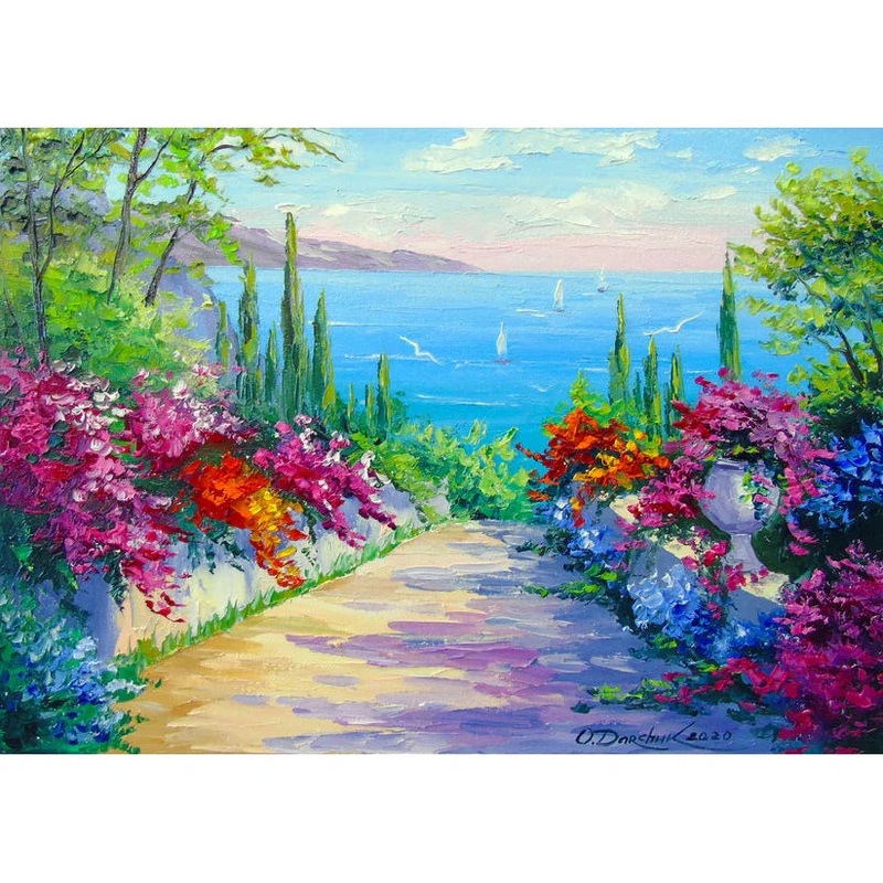 1000pc Sunny Road to the Sea Jigsaw Puzzle