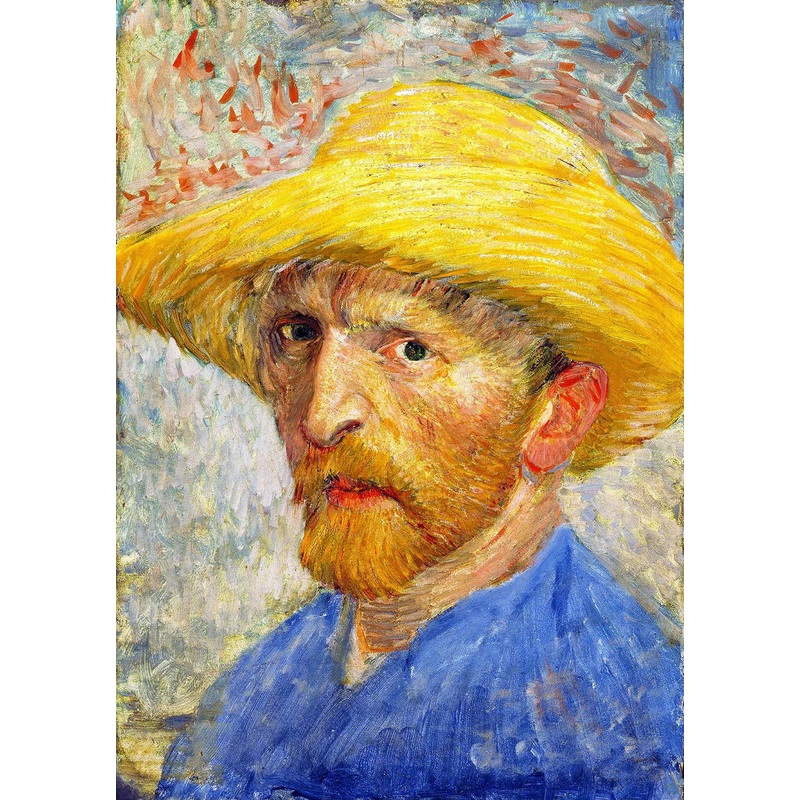 1000pc Vincent Van Gogh: Self-portrait with a Straw Hat Jigsaw Puzzle