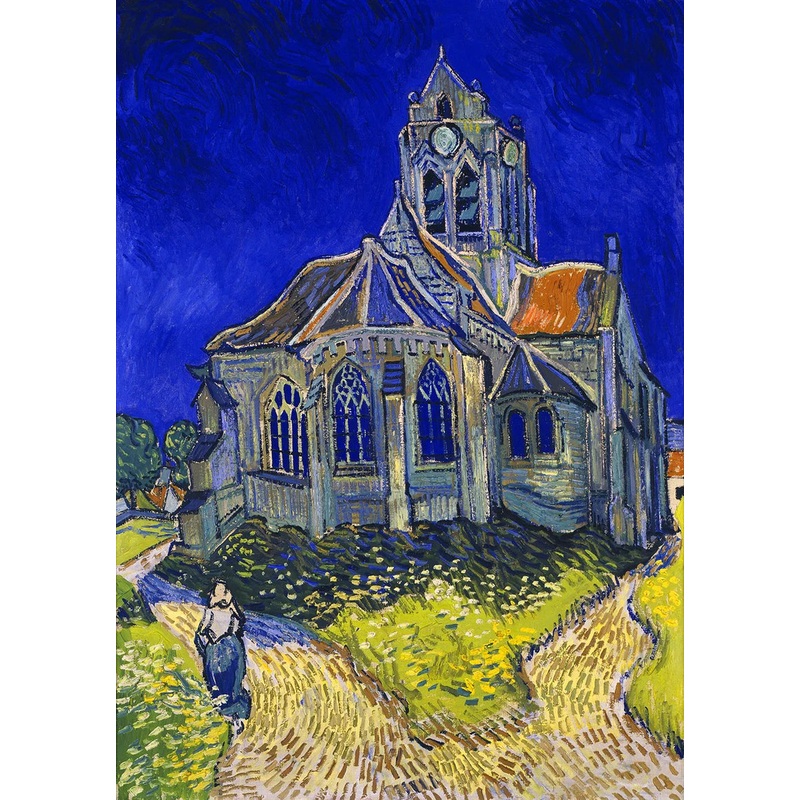 1000pc Vincent Van Gogh: The Church in Auvers-sur-Oise Jigsaw Puzzle