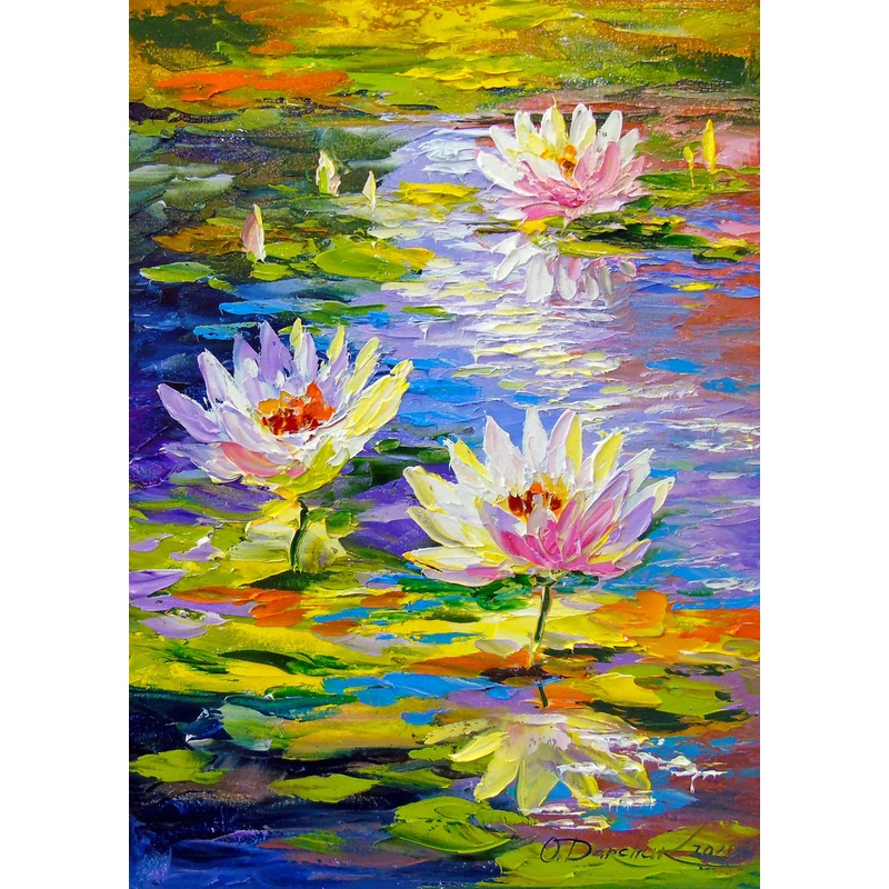 1000pc Water Lilies in the Pond Jigsaw Puzzle