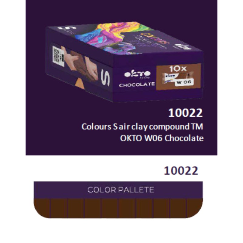 10pcs Sensory Art Air Clay Colours S – W06 Chocolate
