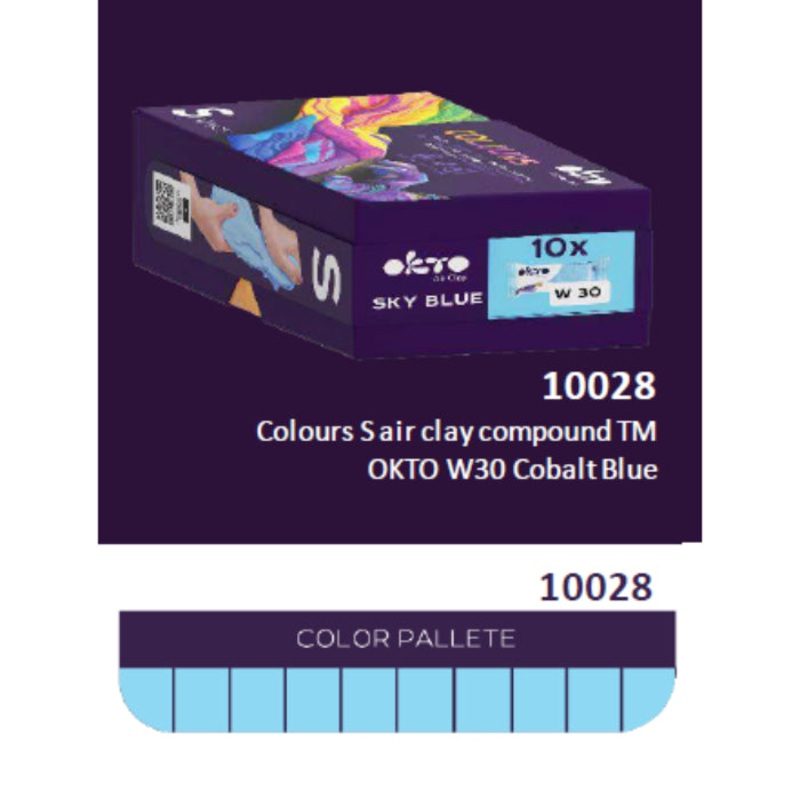 10pcs Sensory Art Air Clay Colours S – W29 Blue