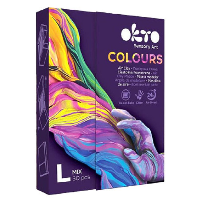 30pcs Sensory Art Air Clay Colours L – Mix Palette