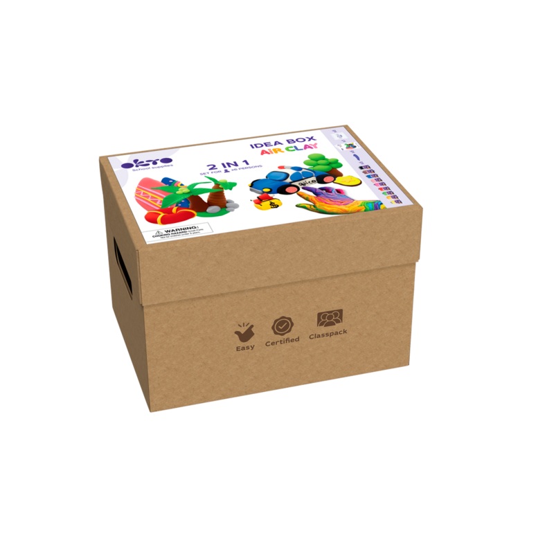Air Clay Idea Box: Cars and Summer 2in1 Sculpting Set for 6 Kids