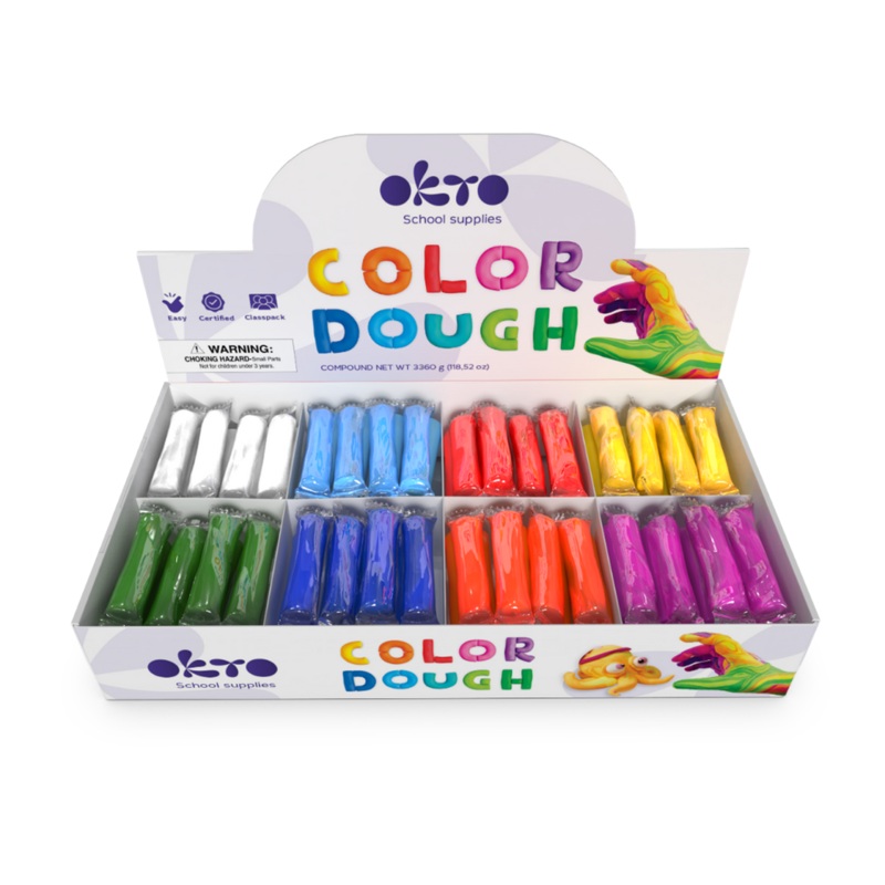 Color Dough for Kids Classpack – Pack of 96