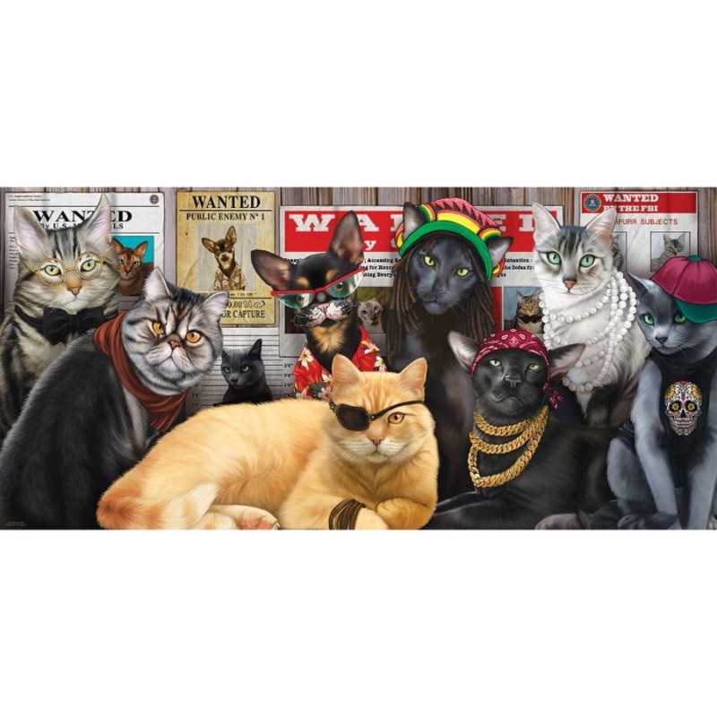 1000pc Cat Lineup Puzzle
