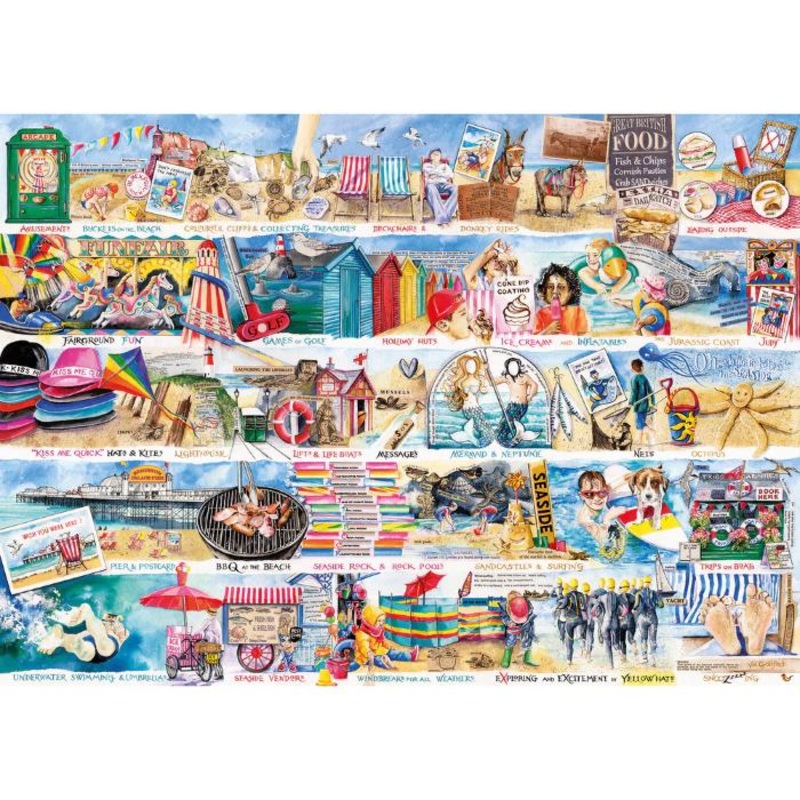 1000pc Deckchairs & Donkeys Puzzle