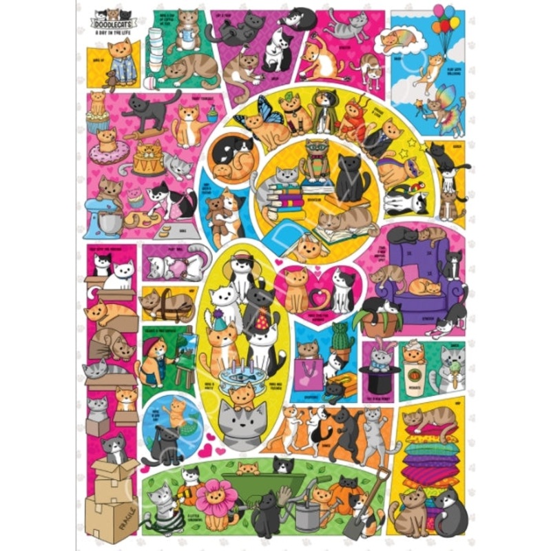 1000pc Doodlecats Puzzle