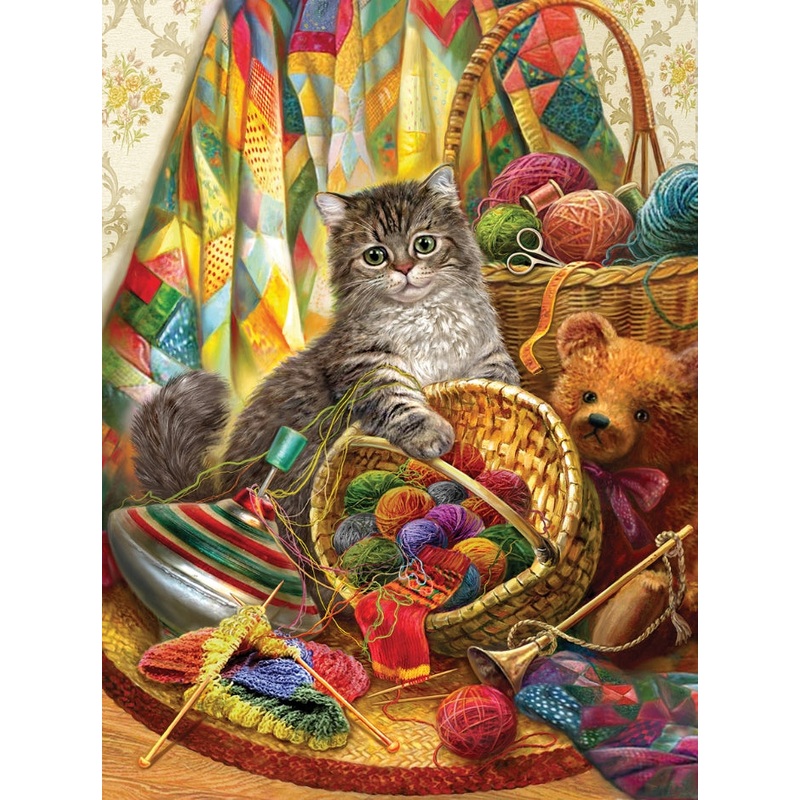 1000pc Kitten And Wool Puzzle